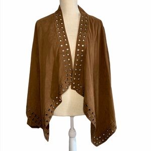 CATO Brown Jacket with grommet detail Size XL